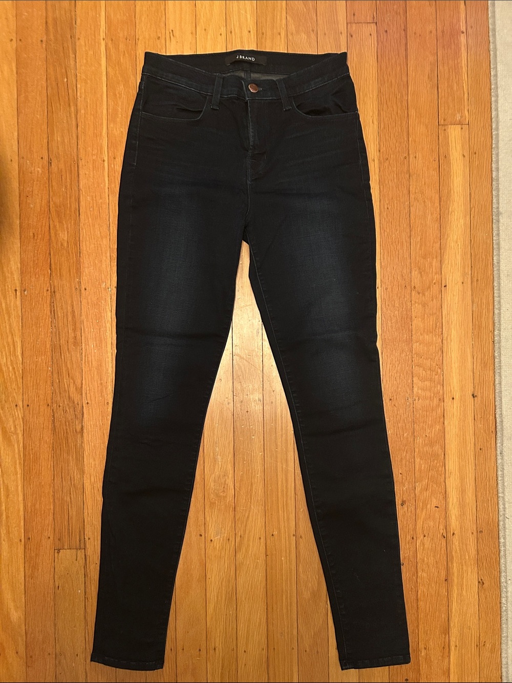J Brand Women’s Dark Wash High-Rise Skinny Jeans